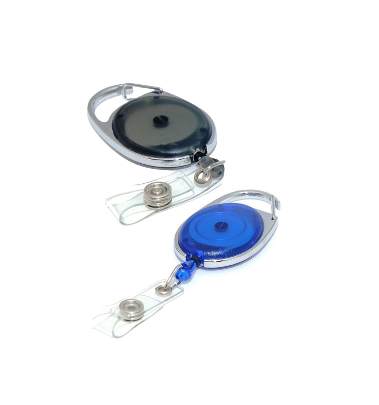 Black and Blue Oval ID Holder
